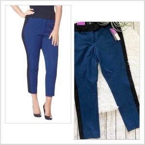 Mossimo NWT blue black ankle pants size 12